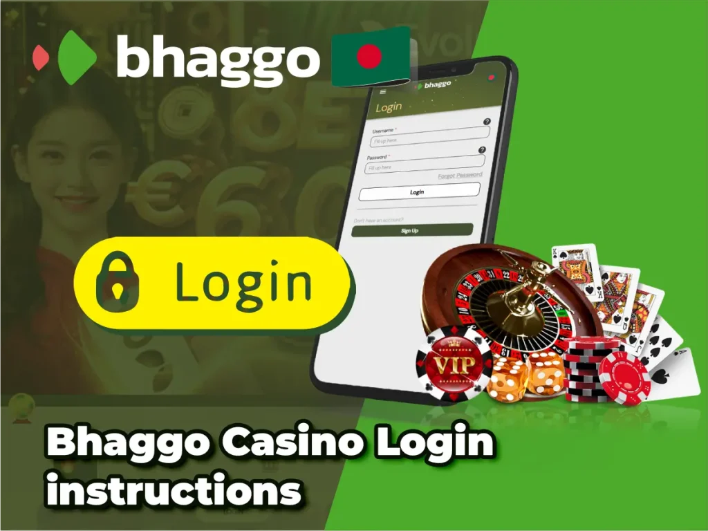 Bhaggo Casino Login instructions